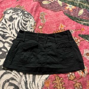 Fashion Magazine Black Mini Skirt